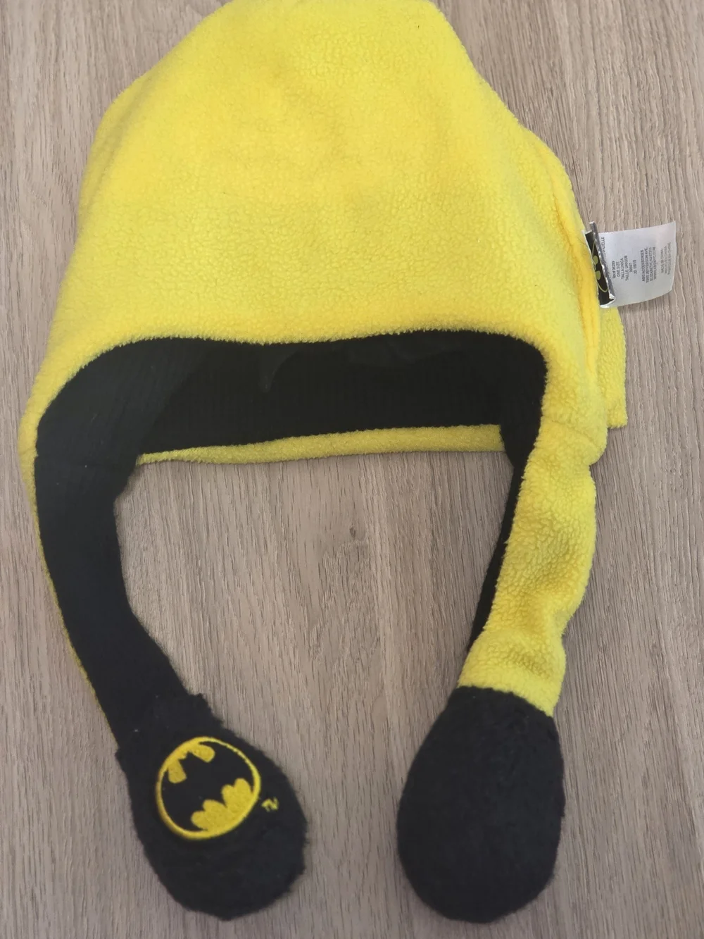 Batman Yellow & Black Knit Kids Hat